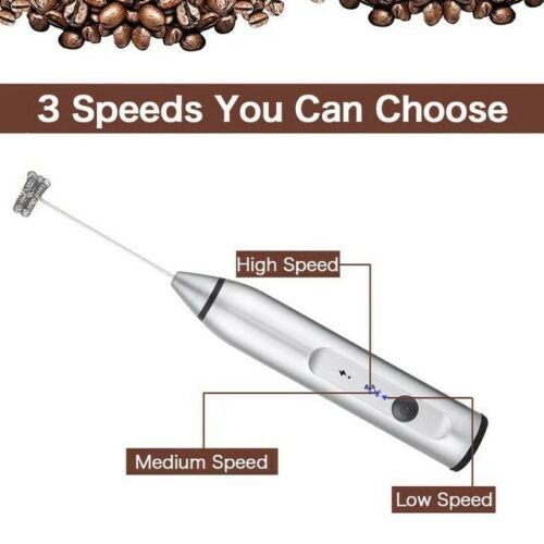 Electric handheld milk frother