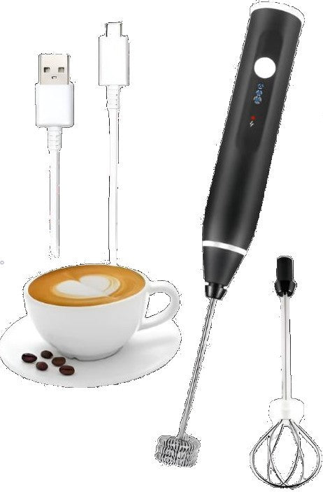 Electric handheld milk frother